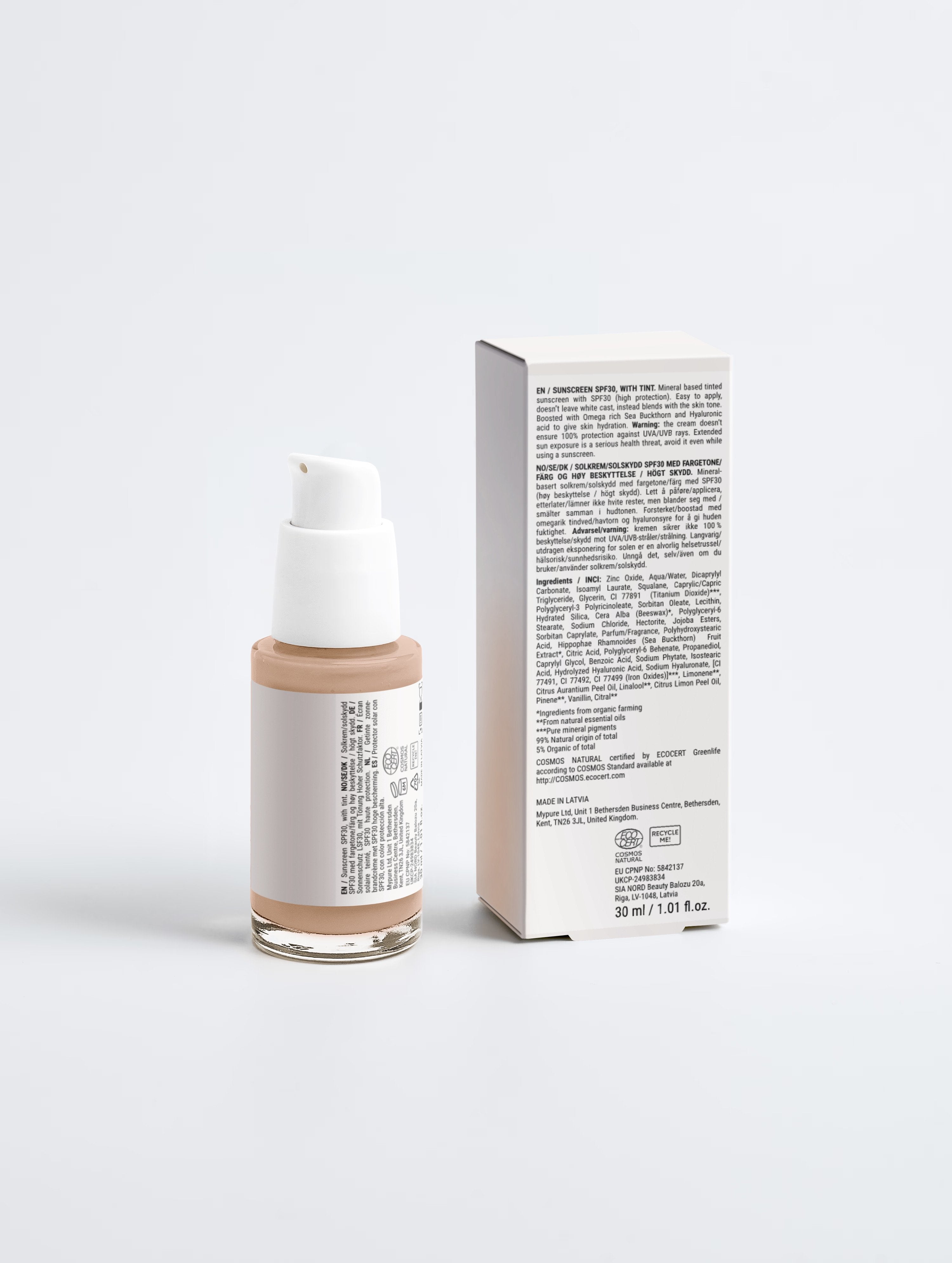 Tinted Mineral Sunscreen SPF30